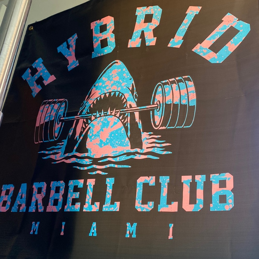 Hybrid Barbell Club Banner 3x3